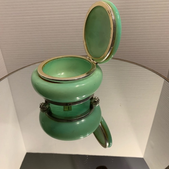 Green Floral Trinket Box - Picture 4 of 5